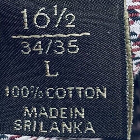 Tasso Elba dress Shirt Size 16 1/2 Men’s  Regular-Fit Multicolor Buttondown - Picture 11 of 12